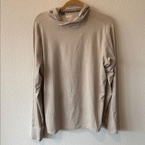 REI Heather men’s L Cream Tan Long Sleeve‎ Pullover